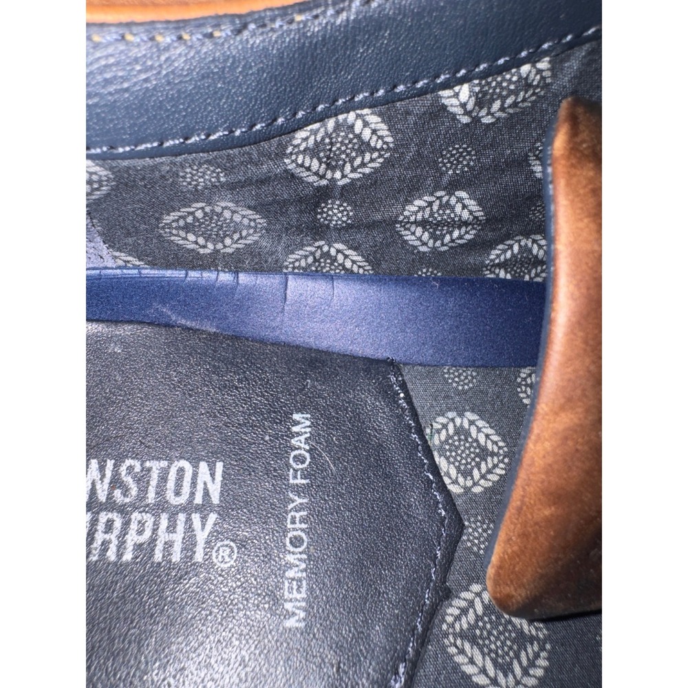 Johnston & Murphy McGuffey‎ Plain Toe Tan Leather Derby Shoes Mens 7M 59-2938 - Picture 4 of 5